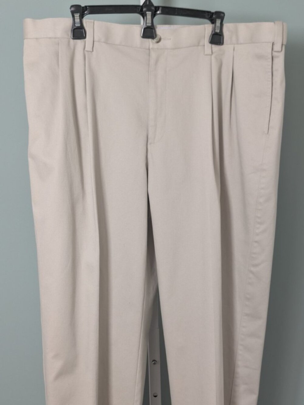 Savane Men's Pleated Dress Pants W40  L32-Beige